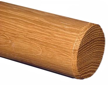 Ferdinand Meise Holztechnik Zierleiste Rundstab Eiche, roh oder geölt, 1m  lang, Durchmesser: 15, 20, 25, 30mm, Ø 15mm