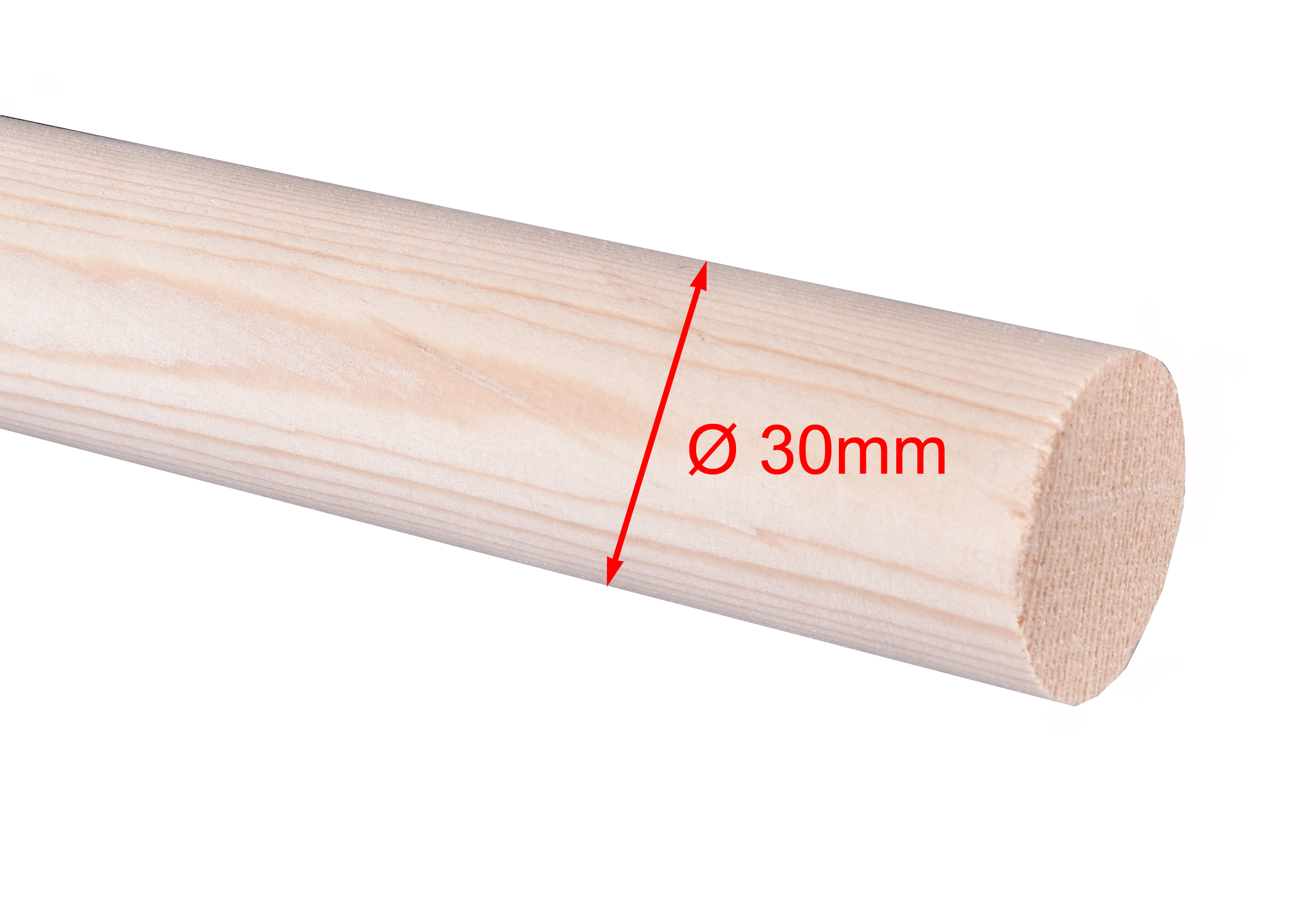 PA 6 Rundstab Natur – Ø 30 Mm, Länge 500 Mm – Produktbild-Vorschau 1